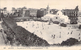 ALGERIE - ALGER - Vue Générale De La Place Du Gouvernement - Carte Postale Ancienne - Alger