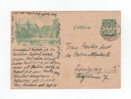 1926 Danzig 10 Pfg Ganzsache Bildpostkarte Oliva P38 I/06 Gest. Danzig Langfuhr Nach Königsberg - Postwaardestukken