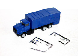 HERPA - CAMION BENNE POUBELLE EBOUEUR 1/87e POIDS LOURD TRACTEUR FORD + REMORQUE - AUTOMOBILE MINIATURE (1712.96) - Schaal 1:87