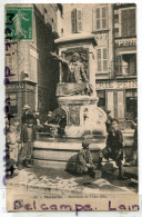 - 130 - Marseille - Monument De Victor Gélu, Fontaine, Jeune Cireur De Chaussures, Enfants, écrite, 1911, TBE, Scans. - Canebière, Centro