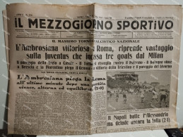 Italy Italia 1933 IL MEZZOGIORNO SPORTIVO Ambrosiana (Inter) Vittoriosa A Roma. Napoli-Alessandria - Deportes