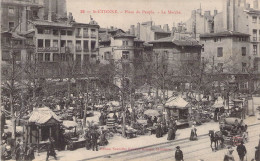 FRANCE - 42 - SAINT ETIENNE - Place Du Peuple - Le Marché - Edit Nouvelles Galeries - Carte Postale Ancienne - Saint Etienne