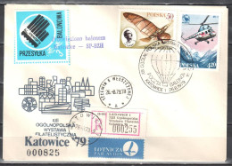 Poland 1979 - Balloon Post Cover - Balloon Katowice - Ballonnen