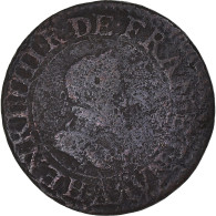 Monnaie, France, Henri IV, Double Tournois, 1610, Paris, B+, Cuivre, Gadoury:538 - 1589-1610 Heinrich IV.