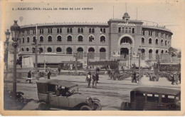 ESPAGNE - BARCELONA - Plaza De Toros De Las Arenas - Voiture - Carte Postale Ancienne - Other & Unclassified