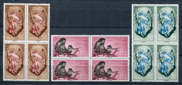 Guinea Española 1955. Edifil 355-57 X 4 ** MNH. - Guinea Española