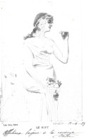 CPA-LES CINQ SENS-LE GOUT-FEMME ET RAISIN-B.SIRVEN IMP.EDIT.TOULOUSE PARIS (circulée En 1903) - Women
