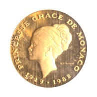 Monaco-10 Francs Or Princesse Grace De Monaco Piéfort Paris 1982 - Uncirculated