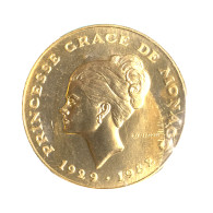 Monaco-10 Francs Or Princesse Grace De Monaco Essai Paris 1982 - Non Classés