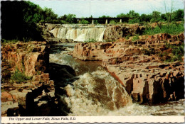 South Dakota Sioux Falls The Upper And Lower Falls On The Big Sioux River - Sioux Falls