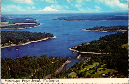 Washington Aerial View Picturesque Puget Sound - Tacoma