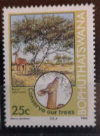 Bophuthatswana 1985 Schutz Der Bäume Mi 144/47 Davon 1v Antilope 145 - Bophuthatswana