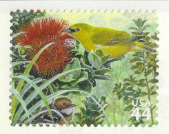 USA 2010 MiNr. 4632 Etats-Unis Hawaiian Rain Forest #12 Birds, 'Ohi'a Lehua, Hawaiʻi ʻelepaio 1v MNH** 1.00 € - Cernícalo
