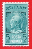 1947/1966 (19) Posta Pneumatica Lire 5 - Usato - Leggi Il Messaggio Del Venditore - Express-post/pneumatisch