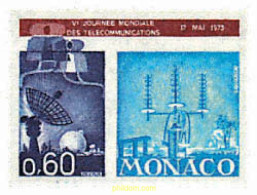 32432 MNH MONACO 1973 DIA MUNDIAL DE LAS TELECOMUNICACIONES - Otros & Sin Clasificación