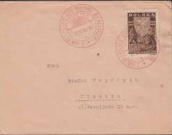 1946. POLSKA. 3 + 7 Zl. Schlesian Resistance Cancelled With Red Special Cancel OLSZTYN 10.6.4... (Michel 437) - JF438548 - Government In Exile In London