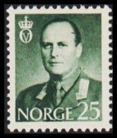 1962. NORGE. Olav V 25 øre. Never Hinged Set.  (Michel 471) - JF530755 - Briefe U. Dokumente