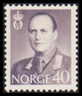1962. NORGE. Olav V 40 øre. Never Hinged Set.  (Michel 473) - JF530757 - Briefe U. Dokumente