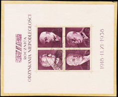 1938. Block 2 Ex 25 GR. (Michel Block 7) - JF176240 - Governo Di Londra (esilio)