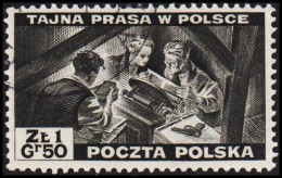 1943. 2WW. London. 1.50 Z TAJNA PRASA W POLSCE. (Michel 375) - JF320482 - Governo Di Londra (esilio)