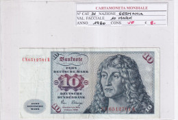 GERMANIA 10 MARK 1980 P 31 - 10 DM