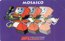 ITALY - MAGNETIC CARD - TELECOM - PRIVATE RESE PUBBLICHE - 252 - MOSAICO TELECOM - TELECOM GENEVA 95 - MINT - Privées Rééditions