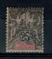 Ref 1601 - 1892 France French New Caledonia 25c Fine Used Stamp - SG 25 - Used Stamps