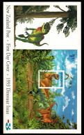 Ref 1601 - New Zealand 1993 Dinosaur Miniature Sheet FDC - FDC