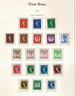 Ref 1602 - GB 1955/58 - Wildings Edward Crown Set - MNH Upright Watermark Stamps - Unused Stamps