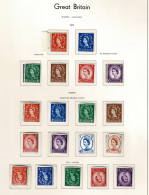 Ref 1602 - GB 1957/58 - Wildings Graphite Sets- MNH Upright & Inverted Stamps - Unused Stamps