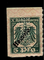 1917 HAMELN DEUTSCHES REICH X ARMEEKORPS 5 PFG NOTGELD PERFIN PERFORE PERFORIERT BILLETS BANKNOTE BILLET - Altri & Non Classificati