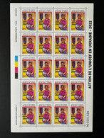 Djibouti Dschibuti 2022 Overprint Surchargé Sheet Planche Mi. 799 UNICEF Femme Woman Frau Action En Ukraine - Oekraïne