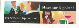 Marque-pages, MISEZ SUR LE POKER ! Table Des Combinaisons,  2 Scans ,frais Fr 1.65 E - Bladwijzers