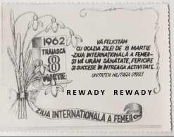 Romania - 8 Martie - Ziua Internationala A Femeii - Felicitare UM 01993 (1962) - Fête Des Mères
