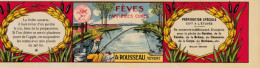 Affichette En Papier Glacé "Féves Parfumées Cuites"  Dimension Dimension 21*5.5 - Fishing