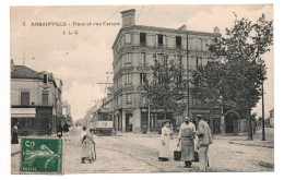 ROMAINVILLE (93) - PLACE ET RUE CARNOT - TRAMWAY / TRAM - Romainville