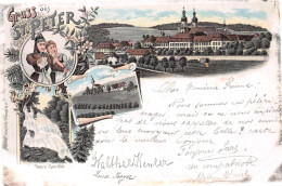Allemagne - Gruss Aus St. PETER - Lith. Lindenberg + Unterer Zwerifall - Précurseur Voyagé 1898 (voir Les 2 Scans) - St. Peter