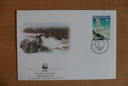 Fdc, Polar, Antarctic Birds, Feather, WWF - Antarktischen Tierwelt