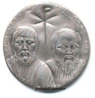 PAOLO VI 1967 PIETRO E PAOLO ANNO V MEDAGLIA ARGENTO ANNUALE - Monarchia/ Nobiltà