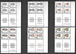 Taxe - Série Complète De 6 Coins Datés 1981   - Y&T N° 103/104/105/106/107/108 ** Neufs Luxe (TTB). - Taxe