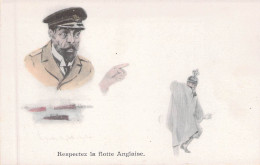 ANGLETERRE - Respectez La Flotte Anglaise - Carte Postale Ancienne - Otros & Sin Clasificación