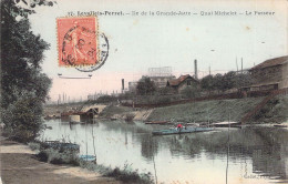 FRANCE - 92 - LEVALLOIS PERRET - Ile De La Grande Jatte - Quai Michelet - Le Passeur - Carte Postale Ancienne - Levallois Perret