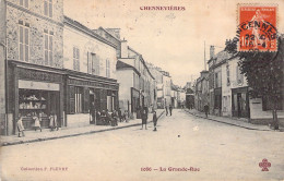 FRANCE - 94 - CHENNEVIERES - La Grande Rue - Carte Postale Ancienne - Andere & Zonder Classificatie