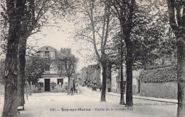 FRANCE - 94 - BRY SUR MARNE - Entrée De La Grande Rue - Editeur Faciolle - Carte Postale Ancienne - Bry Sur Marne