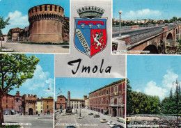 CARTOLINA  IMOLA,EMILIA ROMAGNA-SALUTI-STORIA,MEMORIA,CULTURA,REGIONE,IMPERO ROMANO,BELLA ITALIA,VIAGGIATA 1972 - Imola