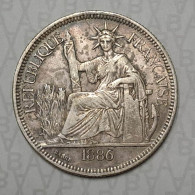 CAMBODGE / CAMBODIA/ Coin Indochine 1 Piastre 1886 - French Indochina
