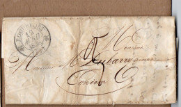 Roquefort (40)    Pli De 1838   Avec Cachet à Date  Type 12   (PPP41350) - Unclassified