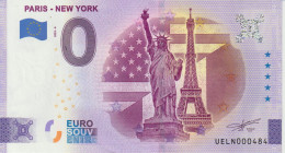 Billet Touristique 0 Euro Souvenir France 75 Paris New-York 2023-6 N°UELN000484 - Essais Privés / Non-officiels