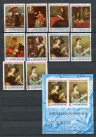 Burundi - 1968 - OCB Imperf - ND290/293 293C/D ND-PA91/94 BL25A - MNH ** - Paintings Art Tableaux Letters - Cv € 11,75 - Nuovi