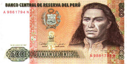 Billet  >  Pérou	> 500	Quinientos> C 04 - Pérou